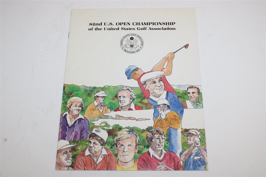 1982 US Open At Pebble Beach Tickets, Booklet, Guide & Program
