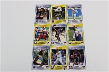 Four (4) Uncut Sports Illustrated For Kids Card Sheets Inc. Annika Sorenstam Rookie, Karrie Webb, Nick Price & Marisa Brena