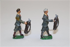 Hand-painted Miniature Metal Golfer Figures - Caddies