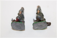 Hand-painted Miniature Metal Golfer Figures - Caddies