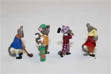 Miniature Metal Golfer Mice Figures - Golfers & Caddies