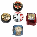 Two (2) Dunlop 65 Golf Balls, PGA Bromford Golf Ball, Penfold Patented 33 Golf Ball & Aces Golf Ball
