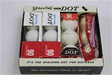 Box of Twelve (12) Spalding Black Dot Golf Balls