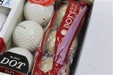 Box of Twelve (12) Spalding Black Dot Golf Balls