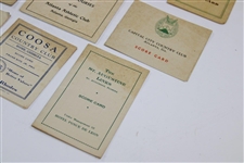 Lot of Ten (10) Assorted Vintage Scorecards