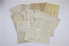 Lot of Ten (10) Assorted Vintage Scorecards