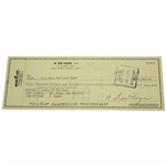 Ben Hogan Signed $50,000 Bank One Check to Alta Mesa Natl Bank JSA #E59943