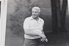 Joe Dimaggio 1979 Post Swing & Carrying A Golf Club Wire Photos