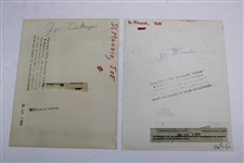 Joe Dimaggio 1979 Post Swing & Carrying A Golf Club Wire Photos