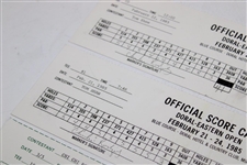 Three 1985 Doral Eastern Open Used Scorecards & 1981 American Motors Inv. Classic Scorecard