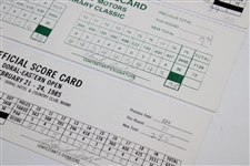 Three 1985 Doral Eastern Open Used Scorecards & 1981 American Motors Inv. Classic Scorecard