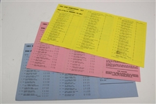 Lot of 1977 Open Championship Spectator Guides & Pairing Sheets 