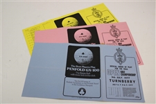 Lot of 1977 Open Championship Spectator Guides & Pairing Sheets 