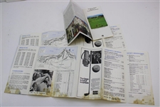 Lot of 1977 Open Championship Spectator Guides & Pairing Sheets 