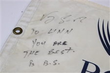 Vijay Singh Signed 2000 PGA at Valhalla Flag to Caddie Linn Strickler JSA ALOA