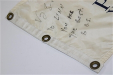 Vijay Singh Signed 2000 PGA at Valhalla Flag to Caddie Linn Strickler JSA ALOA