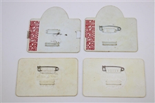 1986, 1988 & 1992 PGA Championship Caddie Badges w/1992 PGA Contestant Guest Badge