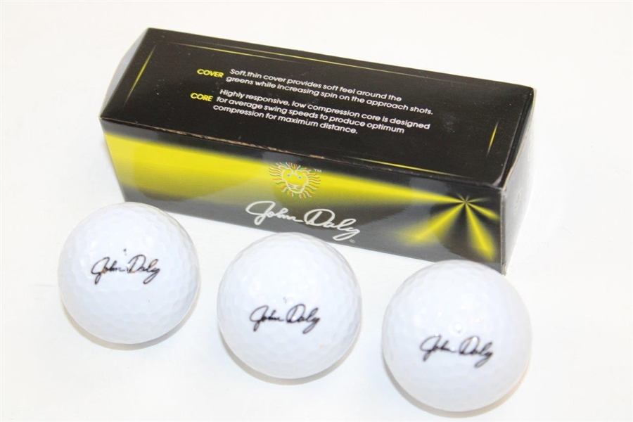 Curtis Strange TPC Woodlands Scorecard Holder w/Sleeve John Daly Signature Golf Balls