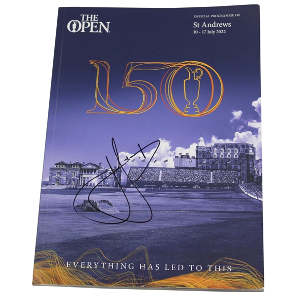 Champion Cam Smith Signed The 150th Open at St. Andrews Official Program JSA #AJ29374