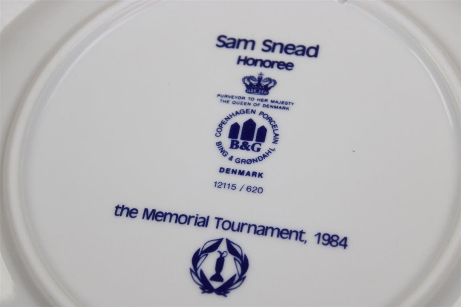 Sam Snead Memorial Tournament Porcelain Plate in Original Box