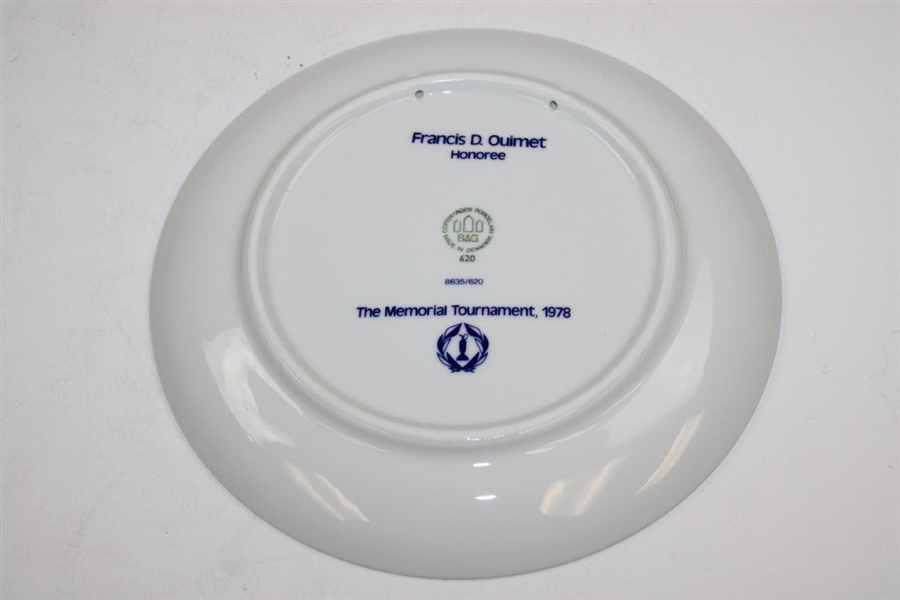 Francis Ouimet Memorial Tournament Porcelain Plate in Original Box