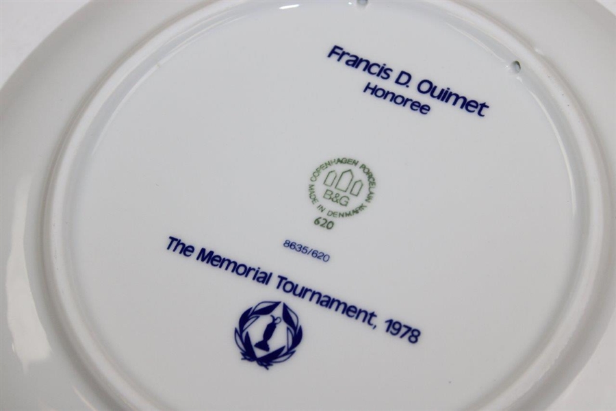 Francis Ouimet Memorial Tournament Porcelain Plate in Original Box