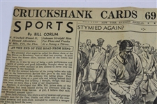 1937 Bobby Jones Masters New York Evening Journal Newspaper 