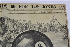 1937 Bobby Jones Masters New York Evening Journal Newspaper 