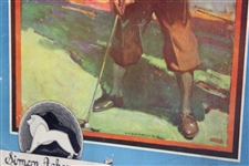 c.1910 Simon Ackerman Clothes Chromolith Ad by Artist Leon Loughridge - Framed