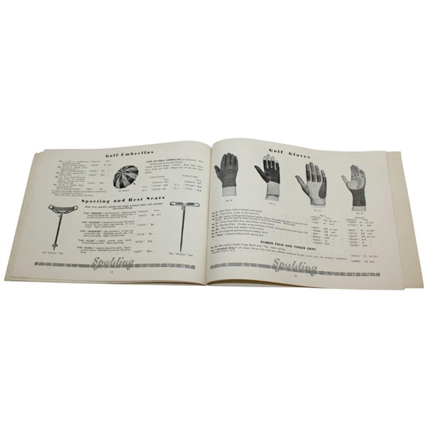 1936 Spalding Golf Catalogue (Summer Section) - Uk Golf Equipment, Accessories & Pricing