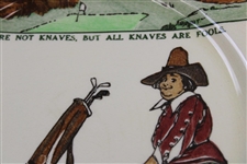 Circa 1900 “All Fools Are Not Knaves” Royal Doulton Plate