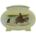 Circa 1900 “Is A Caddy Always Necessary?” Royal Doulton Golf Vessel