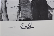 Arnold Palmer Signed Photograph with Ike at Laurel Valley GC JSA ALOA
