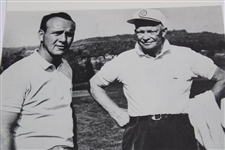 Arnold Palmer Signed Photograph with Ike at Laurel Valley GC JSA ALOA