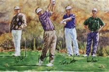 Couples, Watson, Pavin & Jacobsen Signed Limited Edition 1/150 1995 Skins Game Poster JSA ALOA