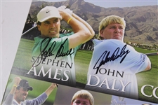 Ames, Daly, Couples & Funk Signed 2006 Skins Game Poster JSA ALOA
