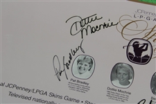 Mochrie, Bradley, Lopez & King Signed 1993 LPGA Skins Game Poster JSA ALOA