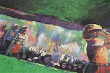 Mochrie, Bradley, Lopez & King Signed 1993 LPGA Skins Game Poster JSA ALOA