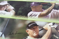 Palmer, Nicklaus, Watson, Player & others Signed 2006 Wendy's Champions Skins Game Poster JSA ALOA