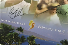 Nicklaus, Palmer, Stadler & Watson Signed 2005 Wendy's Champions Skins Game Poster JSA ALOA