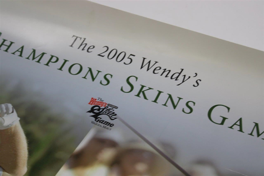 Nicklaus, Palmer, Stadler & Watson Signed 2005 Wendy's Champions Skins Game Poster JSA ALOA