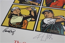 Annika, Davies, Diaz & Webb Signed 2003 ConAgra Foods LPGA Skins Game Poster JSA ALOA