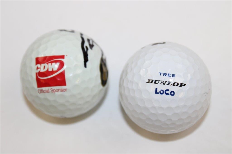 Nick Hardy & Davis Riley Signed Golf Balls & Scorecards - Zurich Classic Winners JSA ALOA