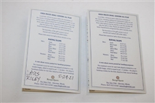 Nick Hardy & Davis Riley Signed Golf Balls & Scorecards - Zurich Classic Winners JSA ALOA