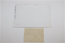 Ralph Guldahl Signed Cut With Alex Morrison Photo JSA ALOA
