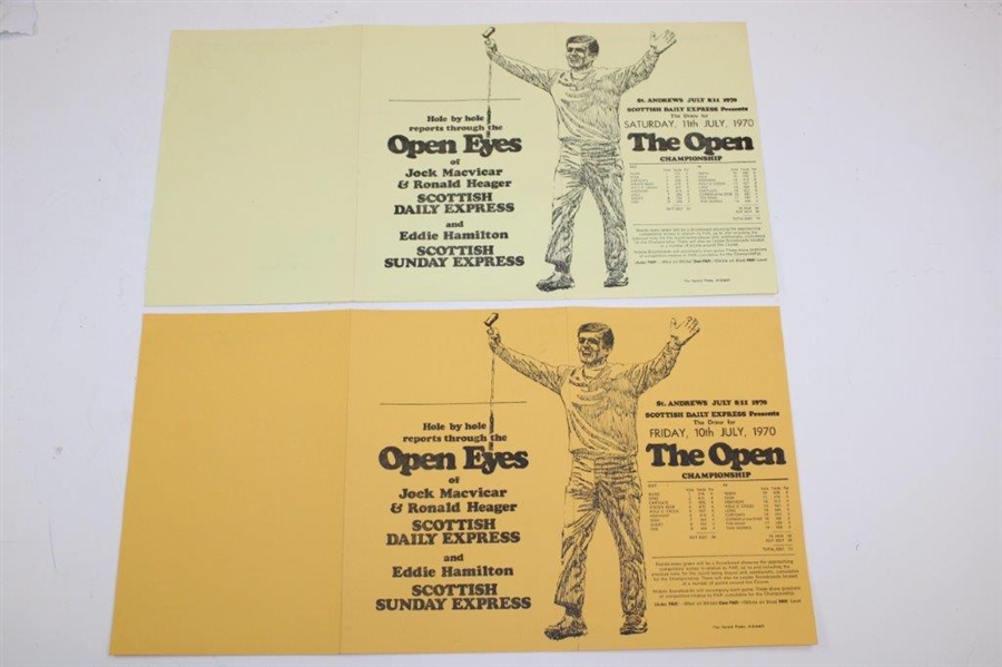 1970 Open Championship Program with Ticket #8669 & Pairing Sheets