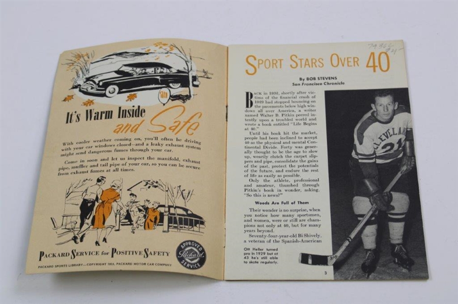 Sports Stars Over 40' Booklet by Bob Stevens
