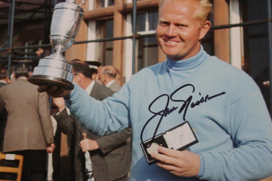 Jack Nicklaus Signed Photo at The 1966 Open at Muirfield w/Letter - JSA ALOA