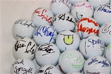 Ken Venturi & 30 Thirty (30) Miscellaneous Signed Signed Golf Balls JSA ALOA