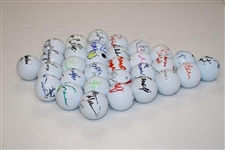 Ken Venturi & 30 Thirty (30) Miscellaneous Signed Signed Golf Balls JSA ALOA